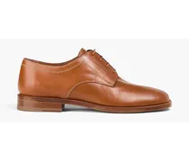 Maison Margiela Tabi split-toe leather brogues - Brown Brown