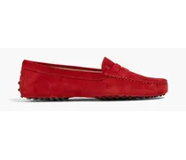 TOD'S Gommino suede loafers - Red Red