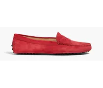 Gommino suede loafers - Red