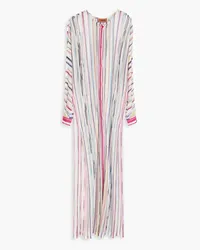 Missoni Striped crochet-knit maxi dress - Pink Pink