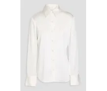 Antonia satin shirt - White