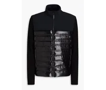 Dale of Aspen knit-paneled quilted down ski jacket - Black