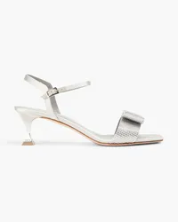 Gina Rossini embellished satin sandals - Gray Gray