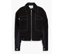 Ripstop-paneled cotton-canvas jacket - Black