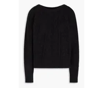 Cable-knit sweater - Black