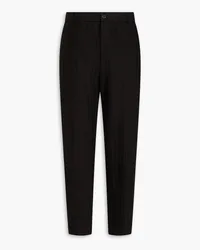 Missoni Tapered jacquard-knit cotton-blend pants - Black Black