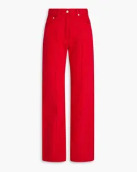 Jacquemus Le De Nimes Bordado high-rise wide-leg jeans - Red Red