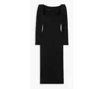 Baird stretch-crepe midi dress - Black