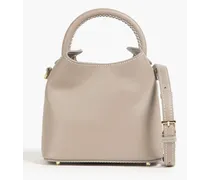 Madeleine leather tote - Neutral