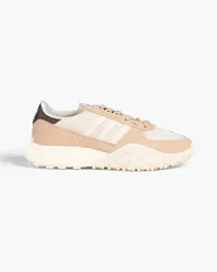 adidas Retropy F2 suede and stretch-knit sneakers - Neutral Neutral