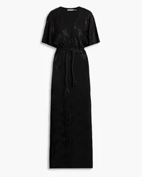 Alice + Olivia Alice Olivia - Davida satin-jacquard maxi dress - Black Black