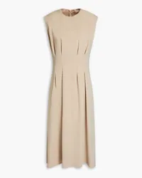 Joseph Delma pleated cady midi dress - Neutral Neutral