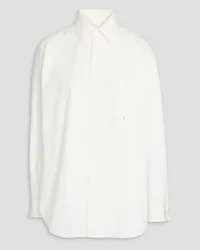 Maison Margiela Cotton-poplin shirt dress - White White