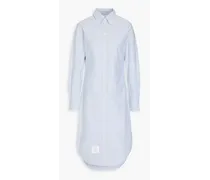 Cotton Oxford midi shirt dress - Blue