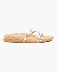 Ancient Greek Sandals Aspasia metallic leather sandals - Metallic Metallic