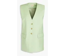 Yilan padded wool vest - Green