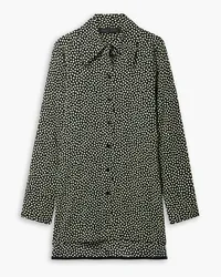 Proenza Schouler Polka-dot satin shirt - Green Green