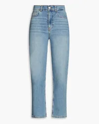 Claudie Pierlot Cropped high-rise straight-leg jeans - Blue Blue