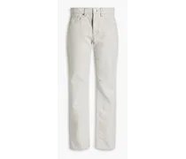 Mid-rise straight-leg jeans - Gray