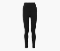 Stretch-jersey leggings - Black