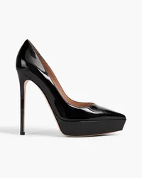 Gianvito Rossi Patent-leather platform pumps - Black Black