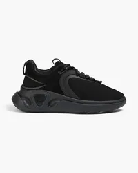 Balmain B-Runner leather-trimmed mesh sneakers - Black Black