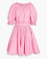 RED Valentino Gathered taffeta dress - Pink Pink