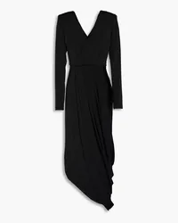 Giorgio Armani Satin-jersey midi dress - Black Black