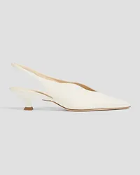 TOD'S Leather slingback pumps - White White