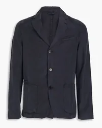 Officine Generale Lyocell, linen and cotton-blend blazer - Blue Blue