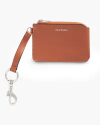 Acne Studios Leather cardholder - Brown Brown