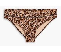 Provence leopard-print mid-rise bikini briefs - Animal print