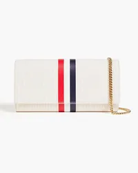 Thom Browne Striped pebbled-leather wallet - Pink Pink