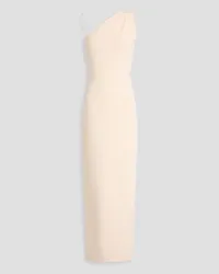 Rachel Gilbert Silica crystal-embellished stretch-knit gown - White White