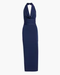 NICHOLAS Autumn draped jersey halterneck gown - Blue Blue