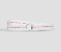 Jacquard belt - White