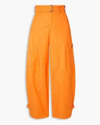 A.L.C. Toby belted twill cargo pants - Orange Orange