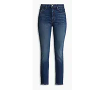 Karolina high-rise slim-leg jeans - Blue
