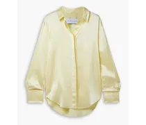 Silk-satin shirt - Yellow