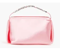Marques embellished satin tote - Pink