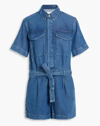 Rag & Bone Featherweight Surplus denim playsuit - Blue Blue