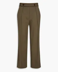 Proenza Schouler Belted wool-blend crepe wide-leg pants - Neutral Neutral