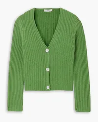 Vince Ribbed cashmere cardigan - Green Green