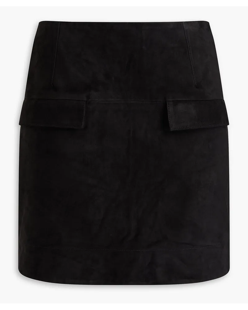 Loulou Studio Veria suede mini skirt - Black Black