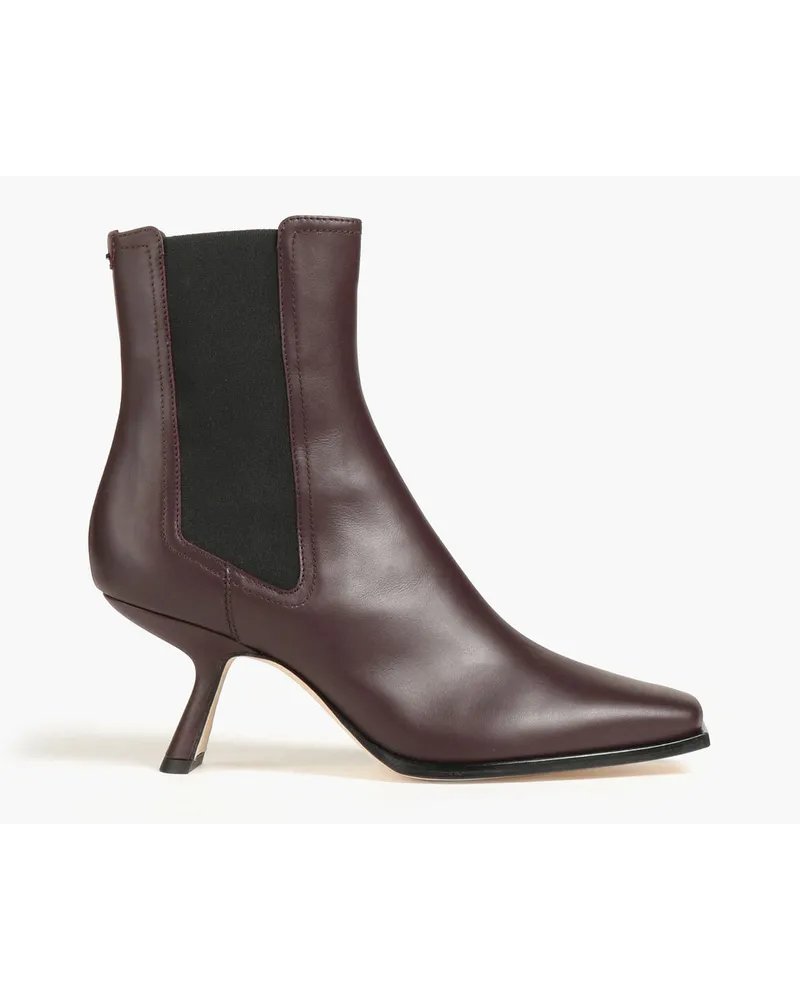 Nicholas Kirkwood Lexi leather chelsea boots - Burgundy Burgundy