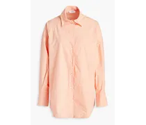 Adriana cotton-poplin shirt - Orange