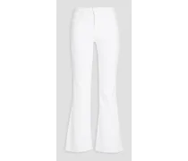 Le Easy Flare high-rise flared jeans - White