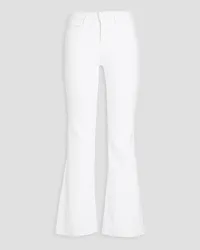 Frame Denim Le Easy Flare high-rise flared jeans - White White