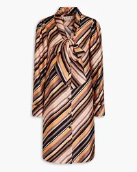 Marni Striped silk-twill shirt dress - Multicolor Multicolor