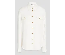 Silk-crepe shirt - White